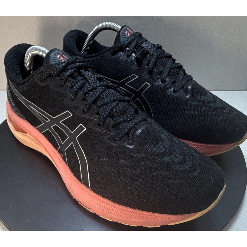 ASICS GT-2000 11 Womens Running Shoes SZ 10.5 W Black Silver Coral 1012B271-006